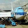 KLM:n kone Schipholissa